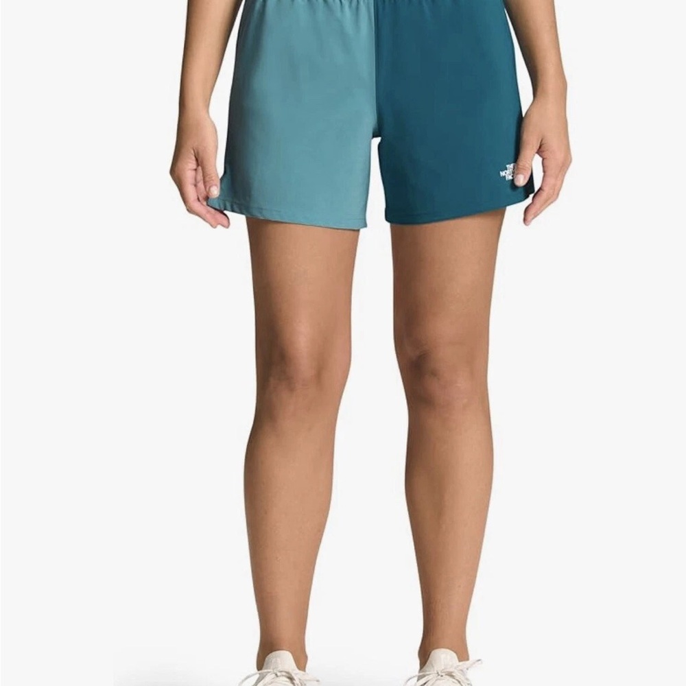 The North Face Women's XXL Teal and Blue Colorblock Shorts NWT - Picture 5 of 7